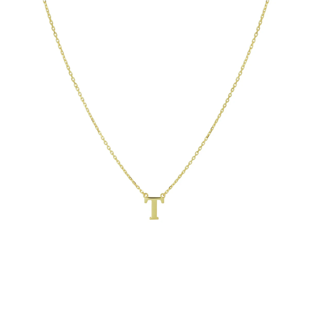 collier letter 40 - 42 - 44 cm 14K geelgoud
