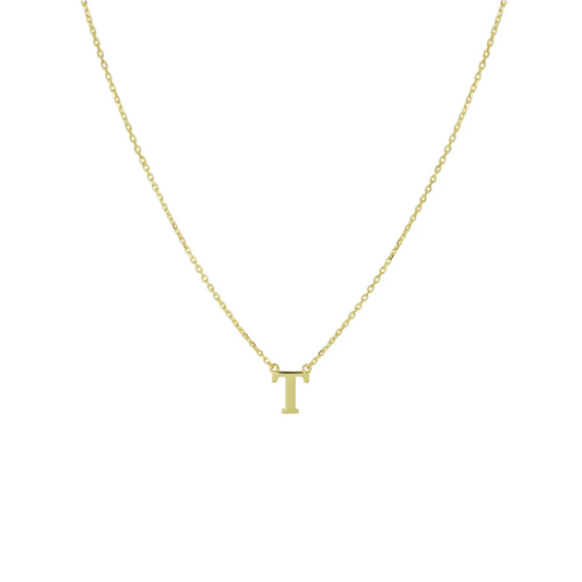 collier letter 40 - 42 - 44 cm 14K geelgoud