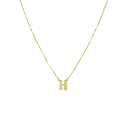 collier letter 40 - 42 - 44 cm 14K geelgoud