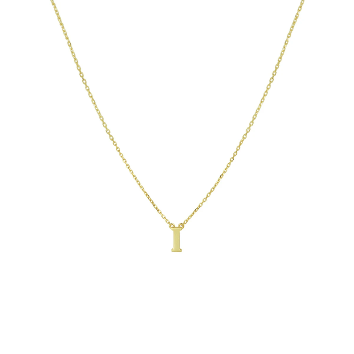 collier letter 40 - 42 - 44 cm 14K geelgoud