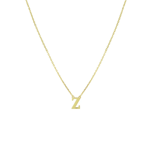 collier letter 40 - 42 - 44 cm 14K geelgoud