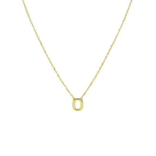 collier letter 40 - 42 - 44 cm 14K geelgoud