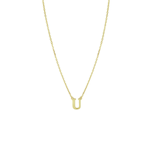 collier letter 40 - 42 - 44 cm 14K geelgoud