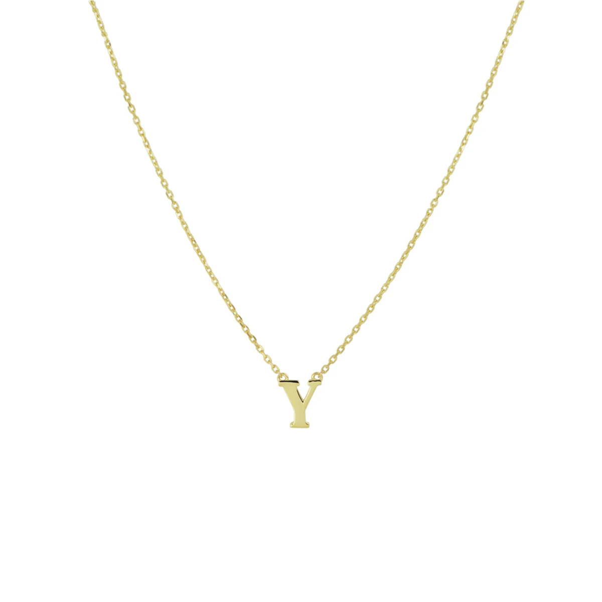 collier letter 40 - 42 - 44 cm 14K geelgoud