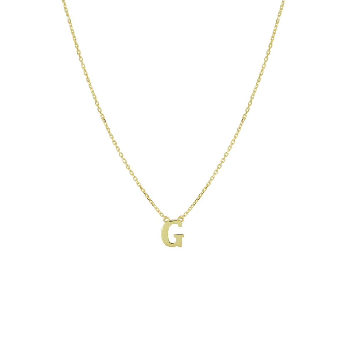 collier letter 40 - 42 - 44 cm 14K geelgoud
