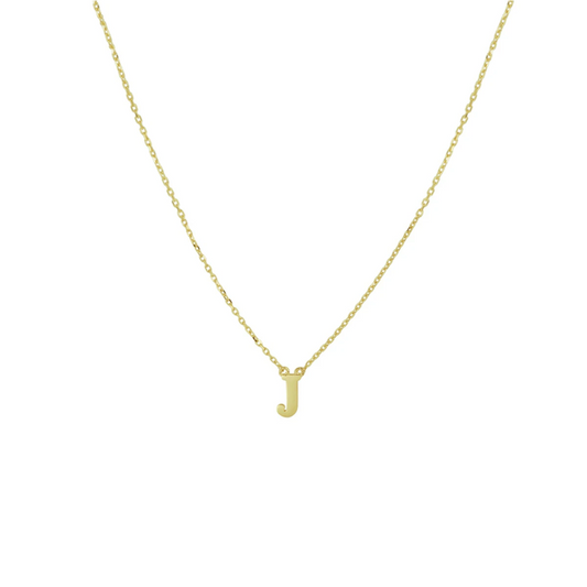 collier letter 40 - 42 - 44 cm 14K geelgoud