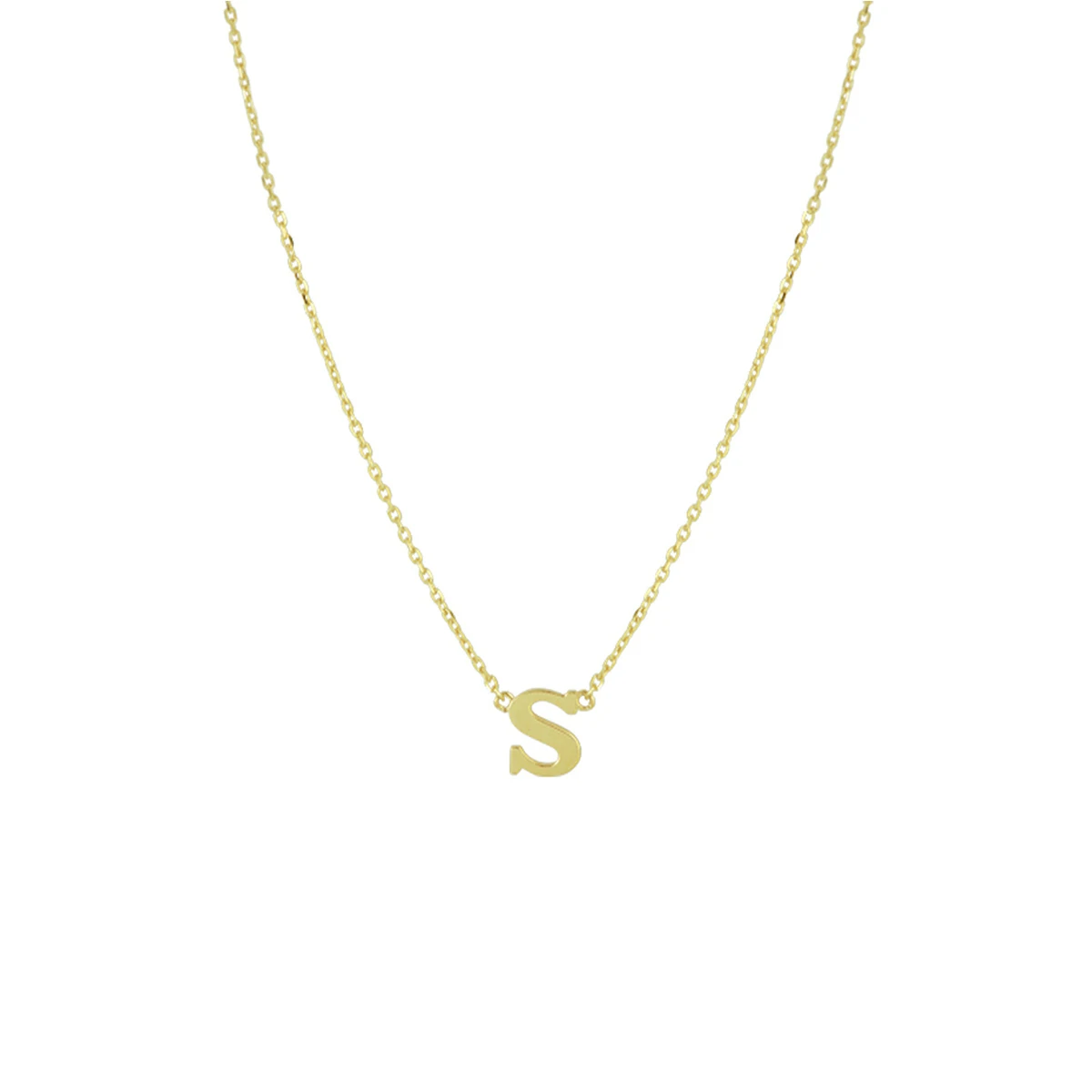 collier letter 40 - 42 - 44 cm 14K geelgoud