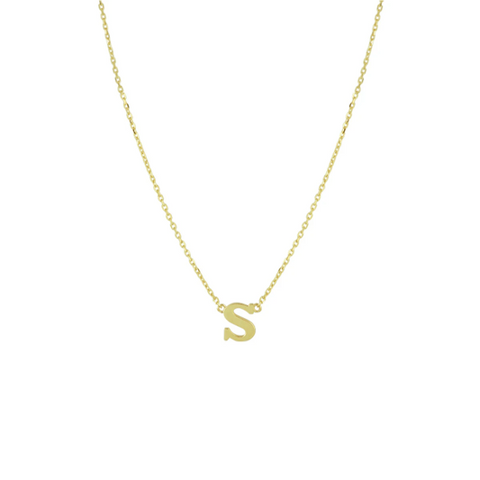 collier letter 40 - 42 - 44 cm 14K geelgoud