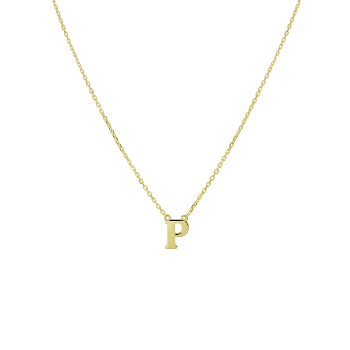 collier letter 40 - 42 - 44 cm 14K geelgoud