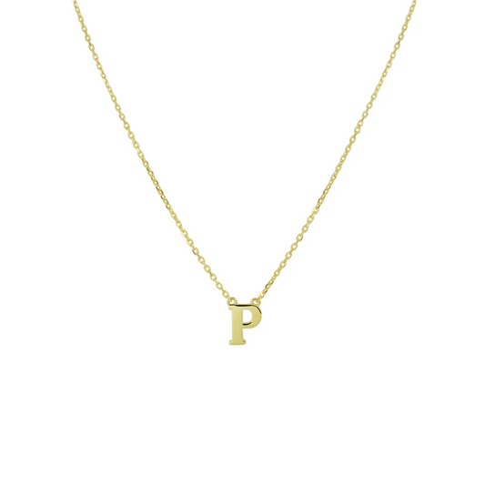 collier letter 40 - 42 - 44 cm 14K geelgoud
