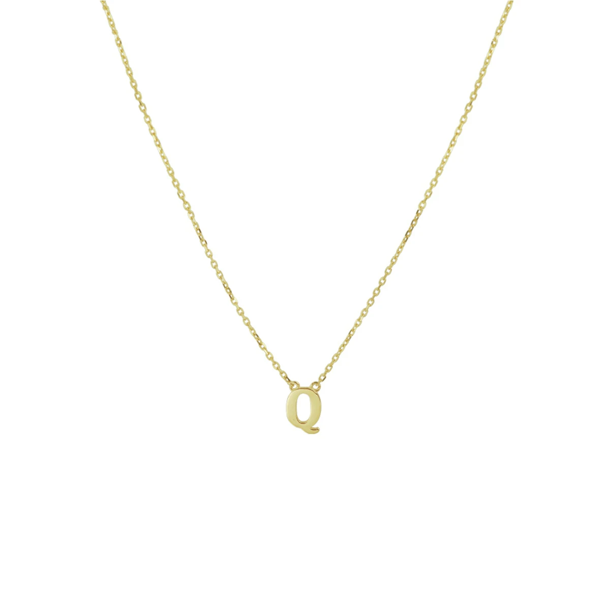 collier letter 40 - 42 - 44 cm 14K geelgoud