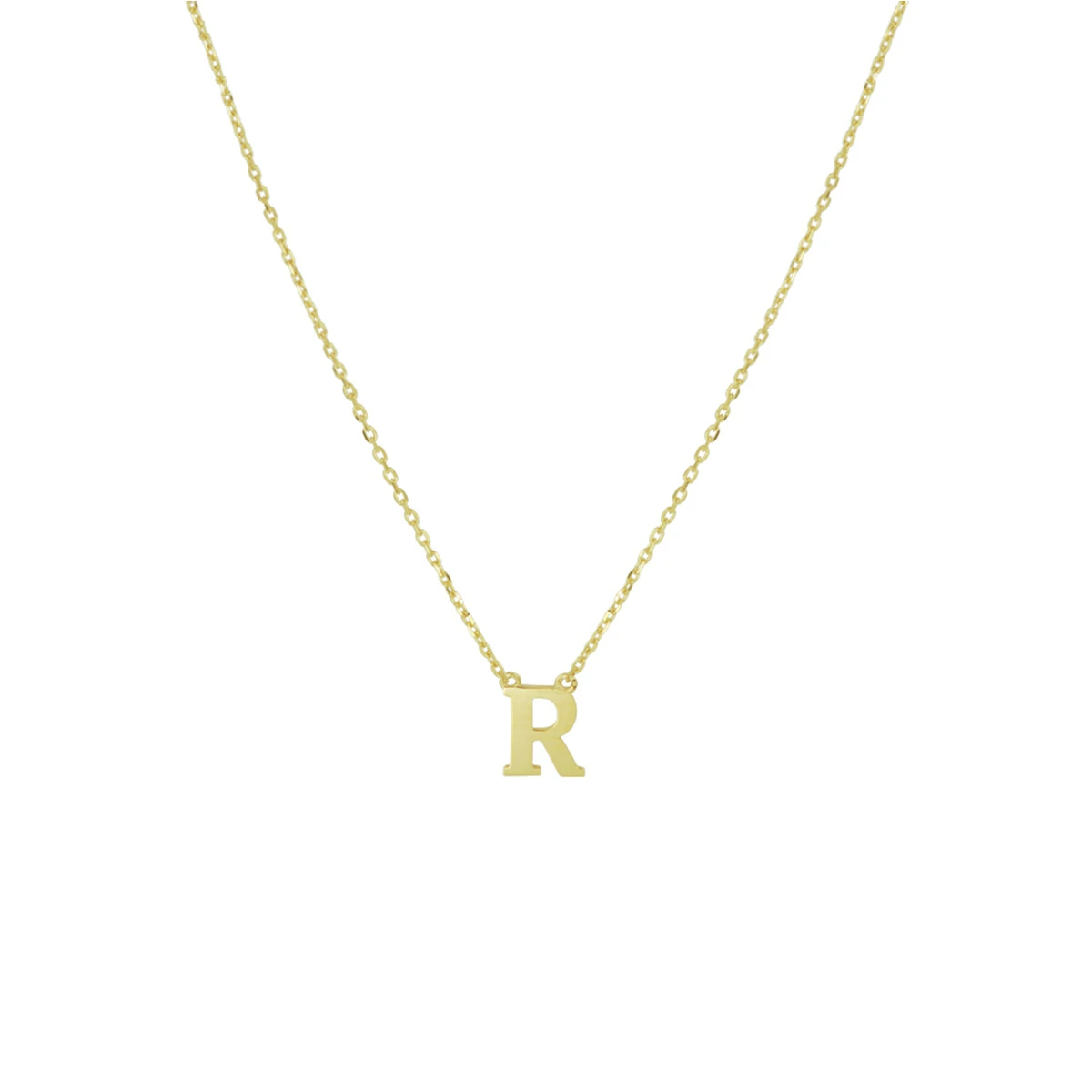 collier letter 40 - 42 - 44 cm 14K geelgoud