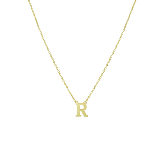 collier letter 40 - 42 - 44 cm 14K geelgoud