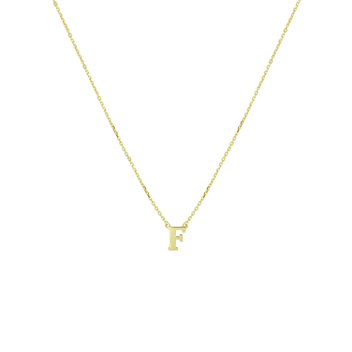 collier letter 40 - 42 - 44 cm 14K geelgoud