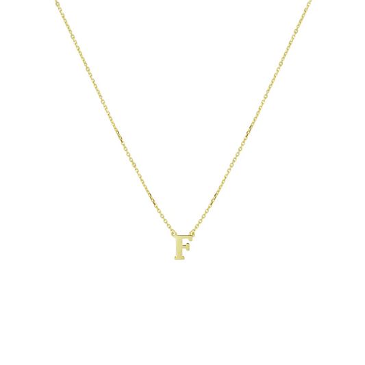 collier letter 40 - 42 - 44 cm 14K geelgoud