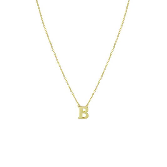 collier letter 40 - 42 - 44 cm 14K geelgoud