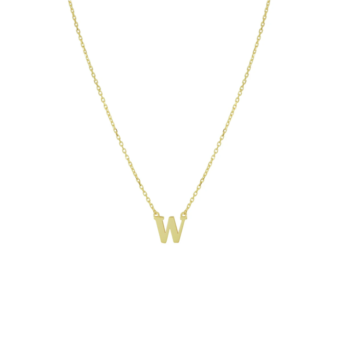 collier letter 40 - 42 - 44 cm 14K geelgoud