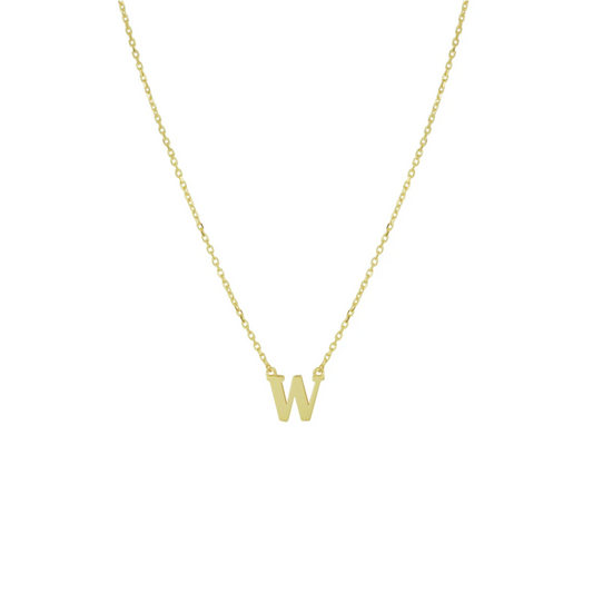 collier letter 40 - 42 - 44 cm 14K geelgoud