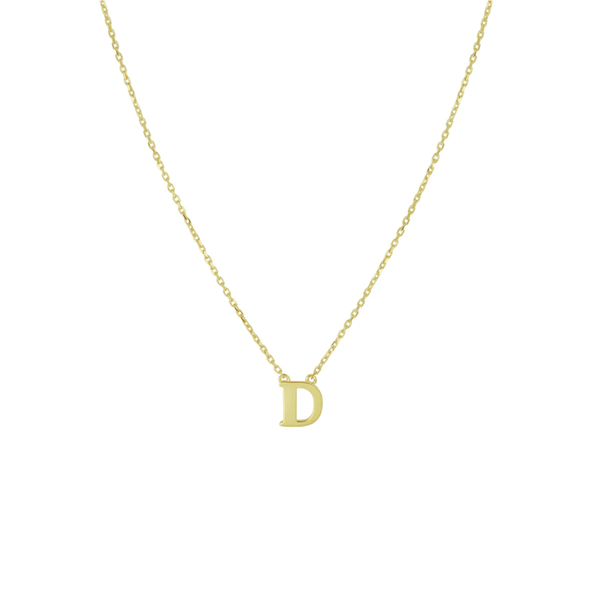 collier letter 40 - 42 - 44 cm 14K geelgoud