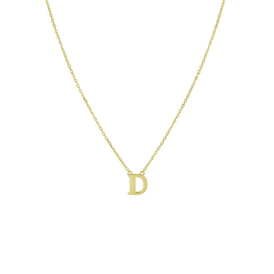 collier letter 40 - 42 - 44 cm 14K geelgoud