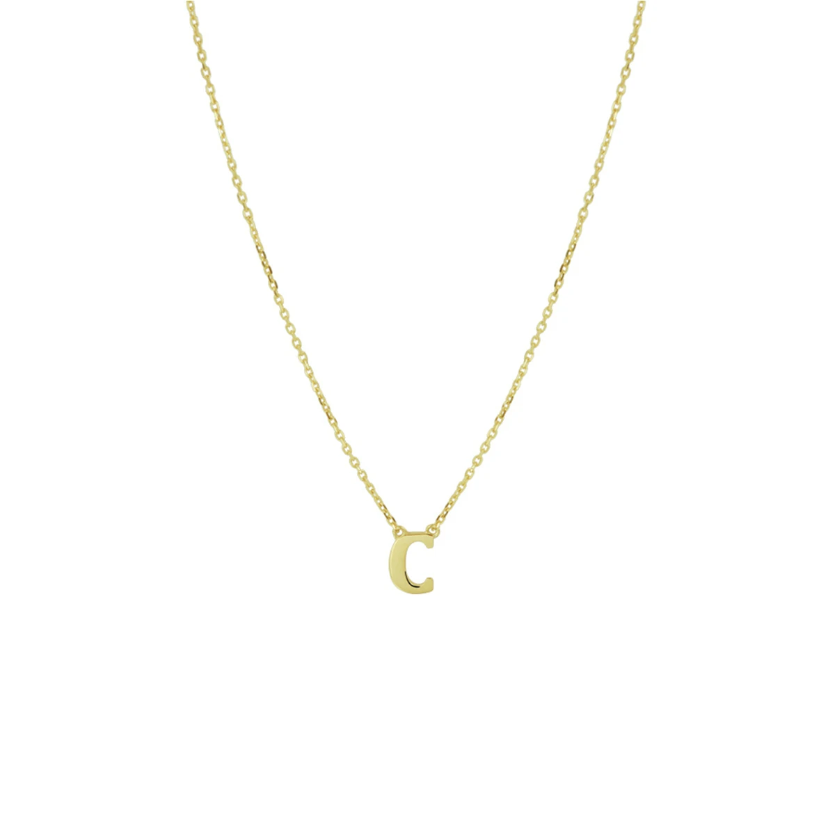 collier letter 40 - 42 - 44 cm 14K geelgoud