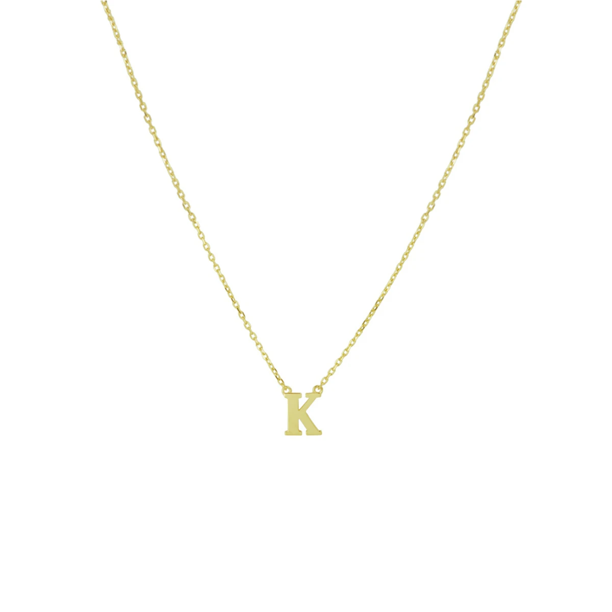 collier letter 40 - 42 - 44 cm 14K geelgoud