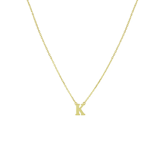 collier letter 40 - 42 - 44 cm 14K geelgoud