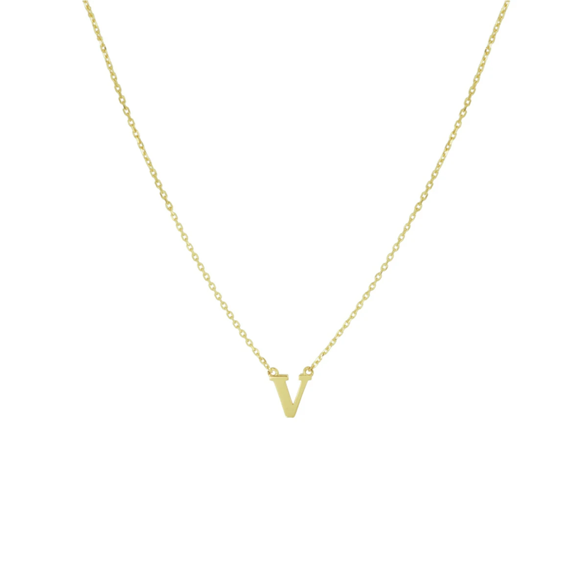 collier letter 40 - 42 - 44 cm 14K geelgoud