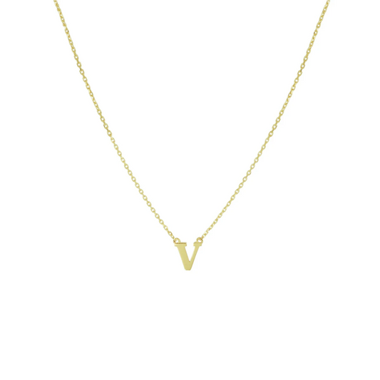 collier letter 40 - 42 - 44 cm 14K geelgoud