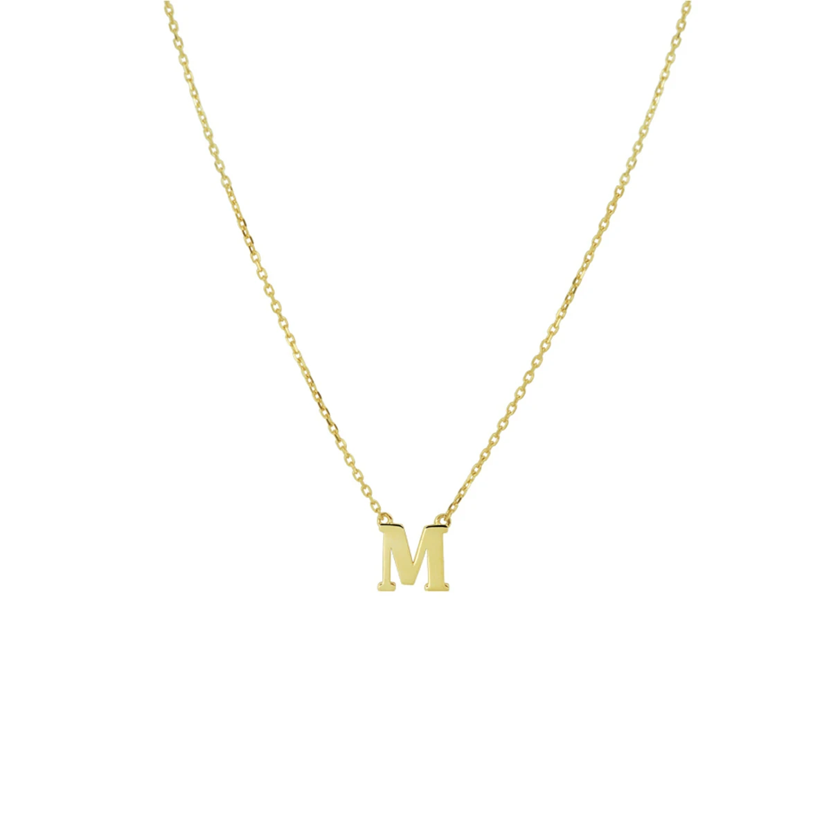 collier letter 40 - 42 - 44 cm 14K geelgoud
