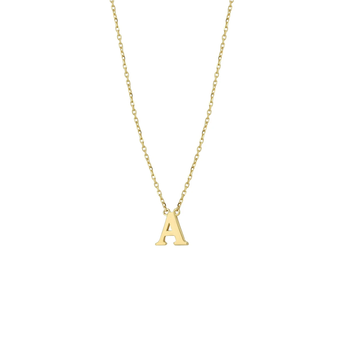 collier letter 40 - 42 - 44 cm 14K geelgoud