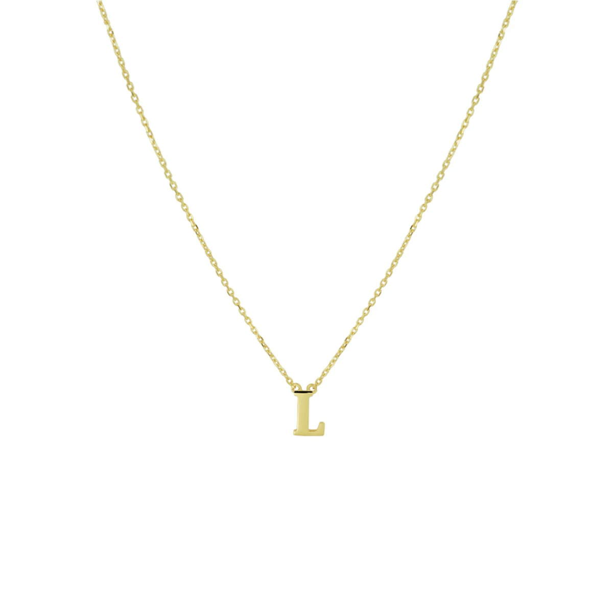 collier letter 40 - 42 - 44 cm 14K geelgoud