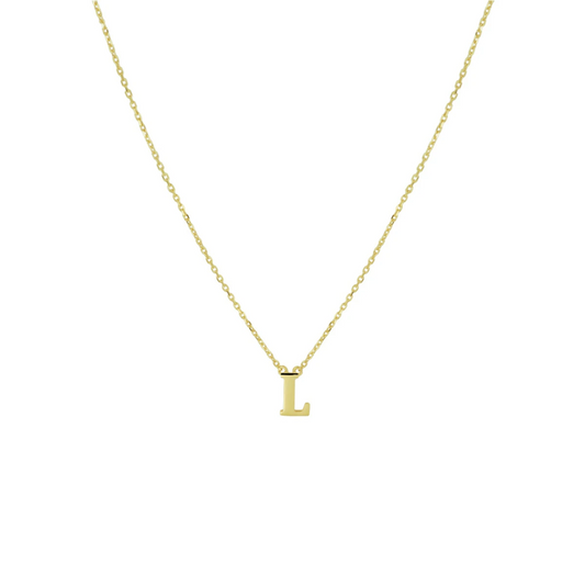 collier letter 40 - 42 - 44 cm 14K geelgoud