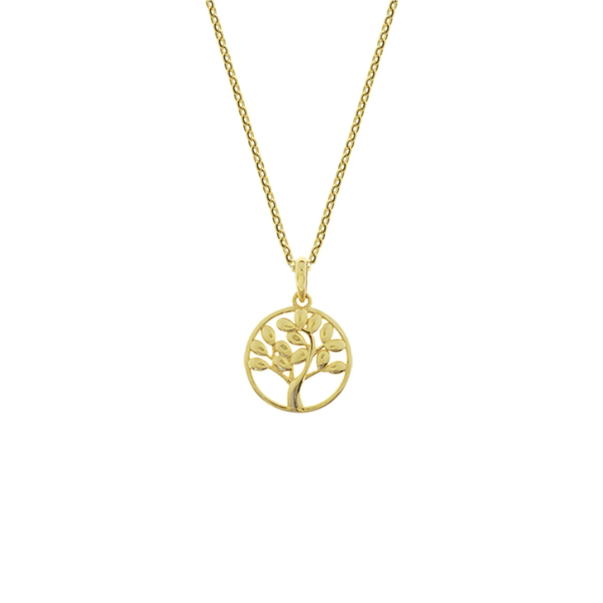 collier levensboom 41 + 4 cm 14K geelgoud