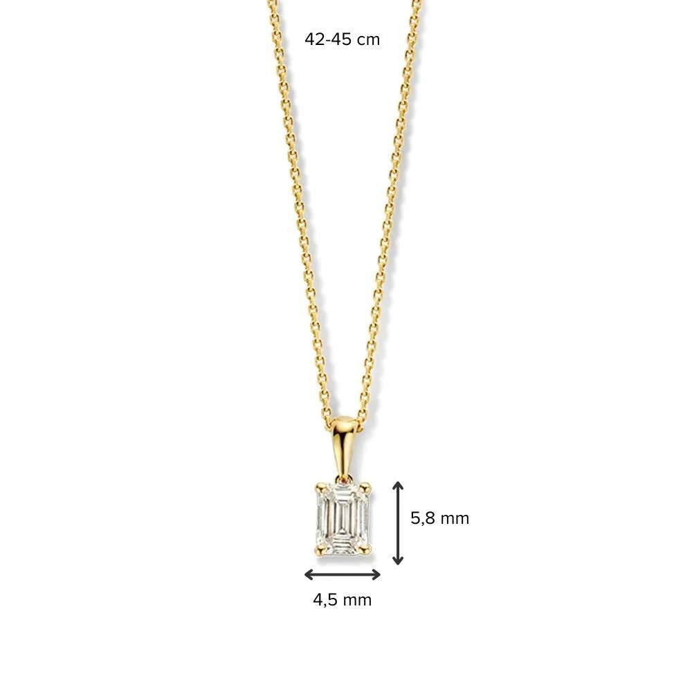 Collier Nora 0,50 crt. Geelgoud