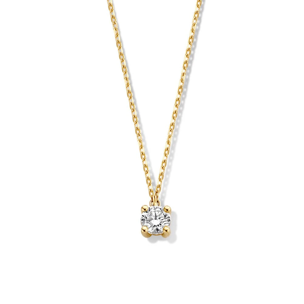 Collier Olivia 0,50 crt. geelgoud
