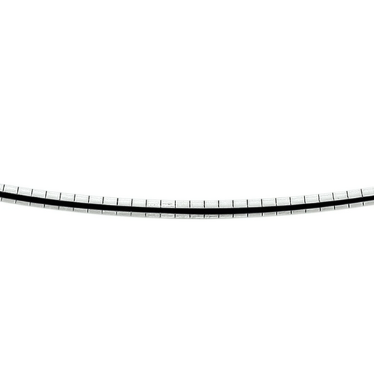 collier omega bol 2,75 mm zilver gerhodineerd