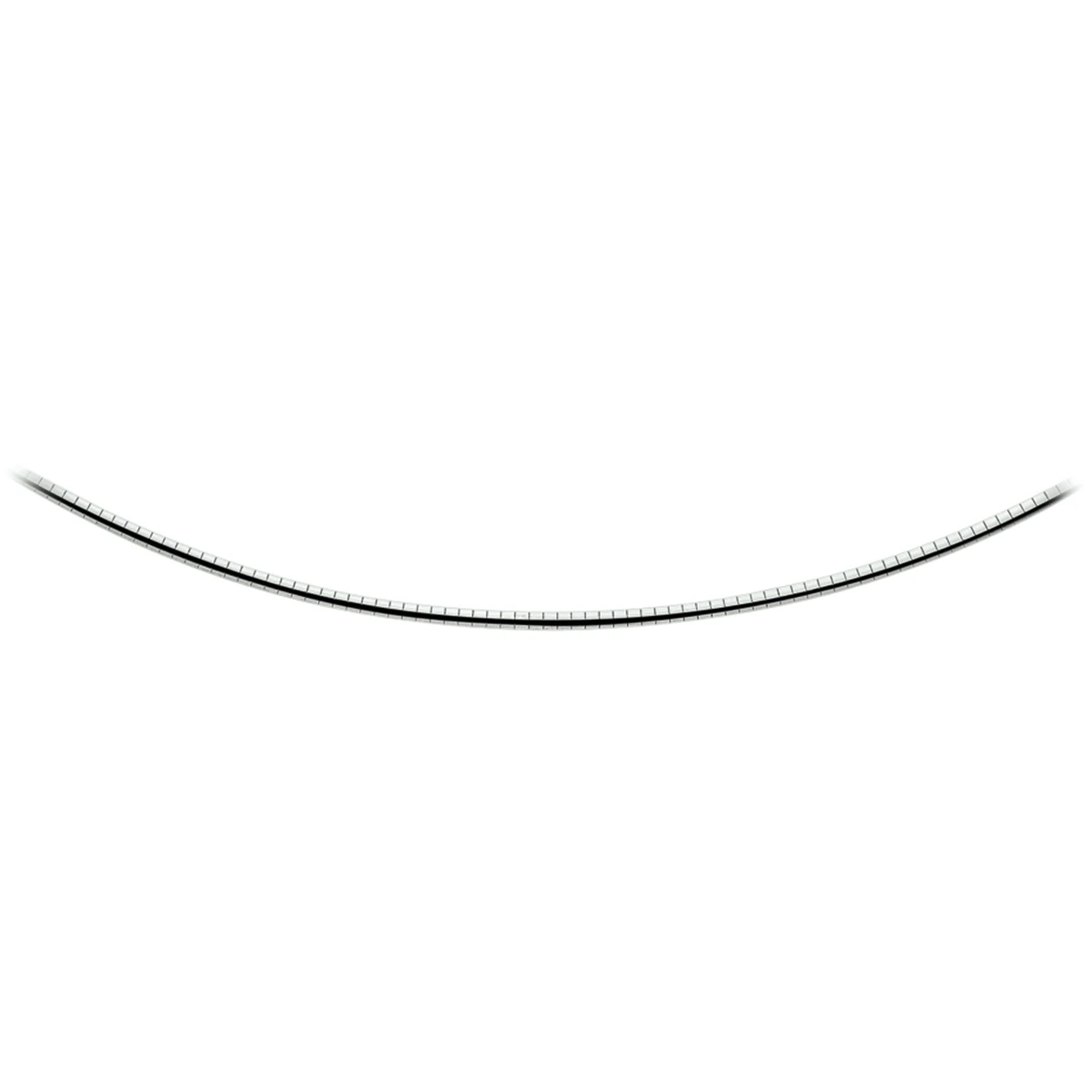 collier omega bol 2,75 mm zilver gerhodineerd