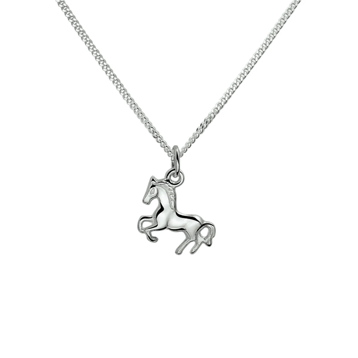 collier paard 1,4 mm 36 + 4 cm zilver gerhodineerd