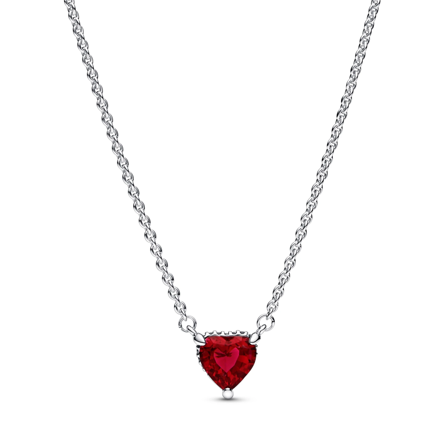 Collier Pendant Halo Cœur Scintillant
