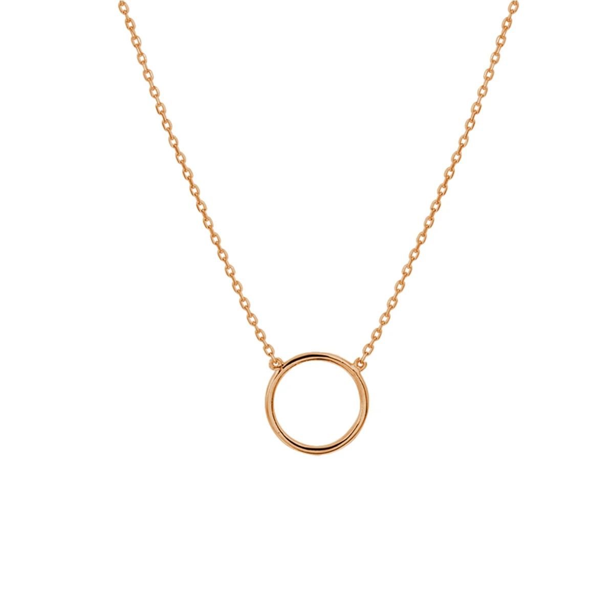 collier rondje 0,8 mm 40 - 42 - 44 cm 14K roségoud
