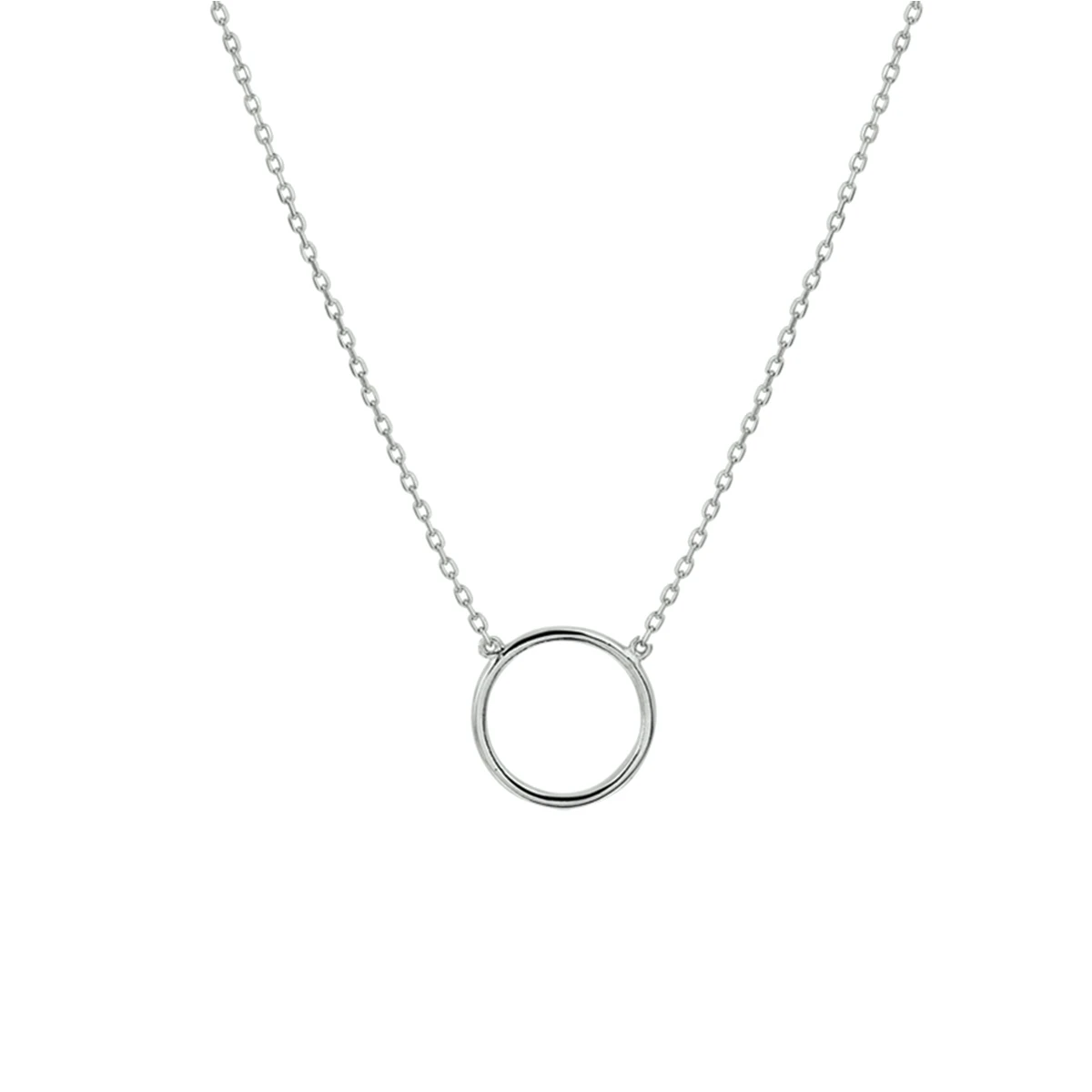 collier rondje 0,8 mm 40 - 42 - 44 cm 14K witgoud