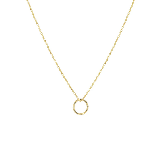collier rondje 40 - 42 - 44 cm 14K geelgoud