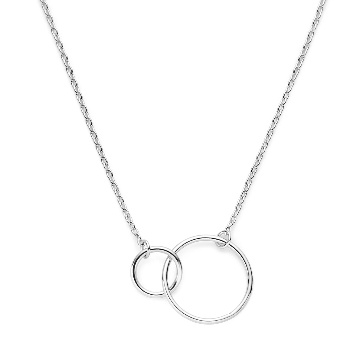 collier rondjes 1,2 mm 41 + 4 cm zilver gerhodineerd