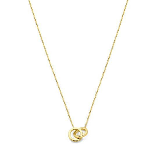 collier rondjes 40 - 42 - 44 cm 14K geelgoud
