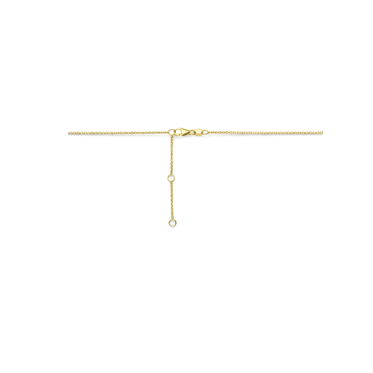 collier rondjes 40 - 42 - 44 cm 14K geelgoud
