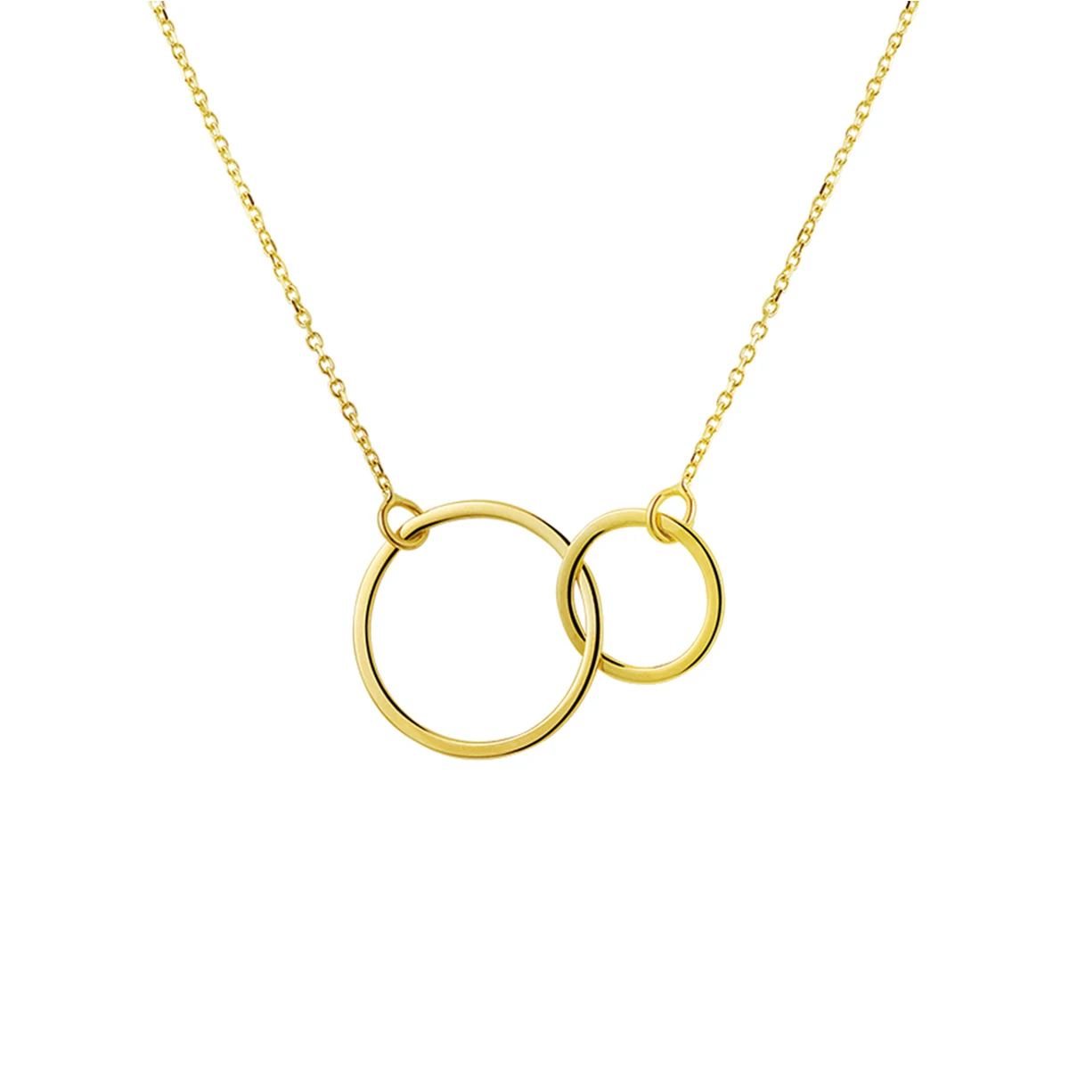 collier rondjes 41 - 43 - 45 cm 14K geelgoud