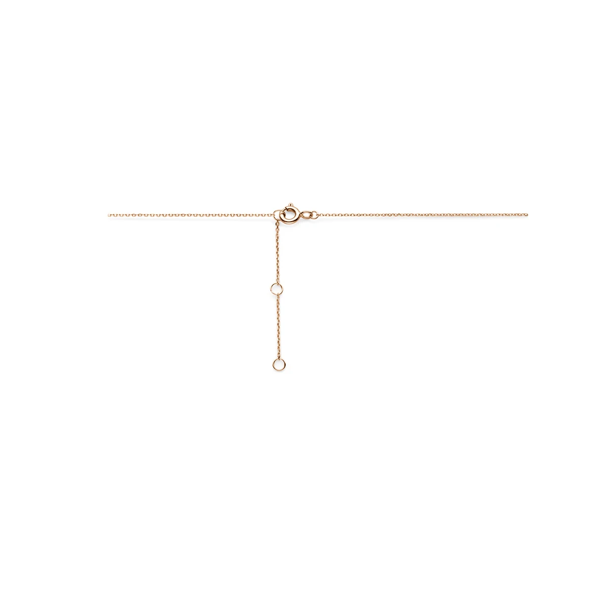 collier rondjes zirkonia 40 - 42 - 44 cm 14K roségoud
