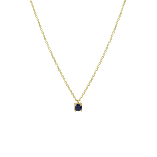 collier saffier 40 - 42 - 44 cm 14K geelgoud
