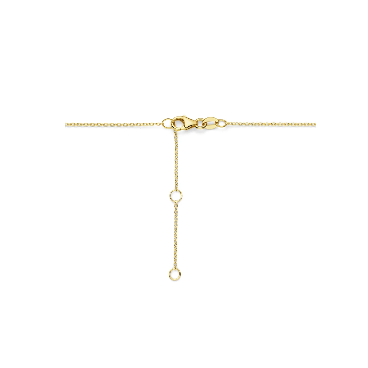 collier saffier en diamant 0.05ct h si 41 - 43 - 45 cm 14K geelgoud